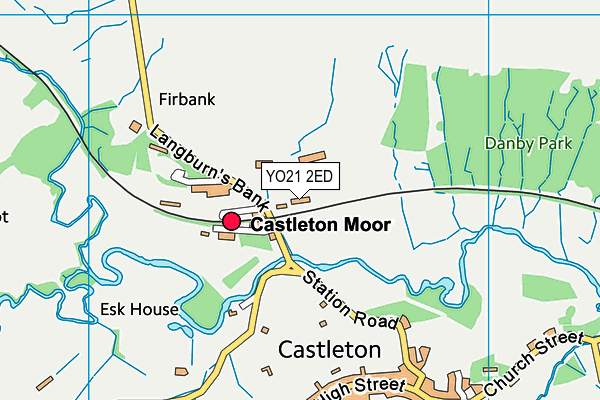 YO21 2ED map - OS VectorMap District (Ordnance Survey)