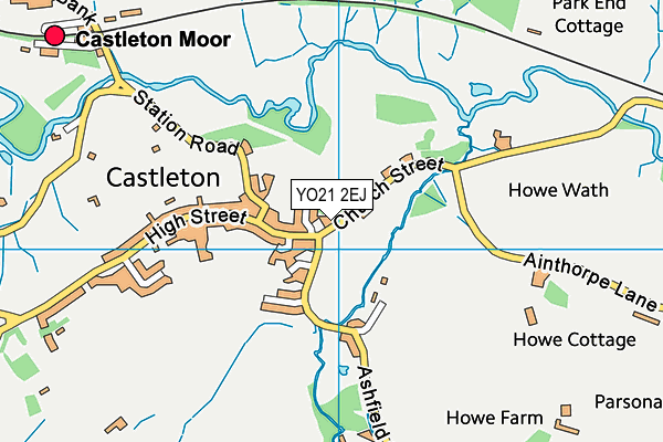 YO21 2EJ map - OS VectorMap District (Ordnance Survey)