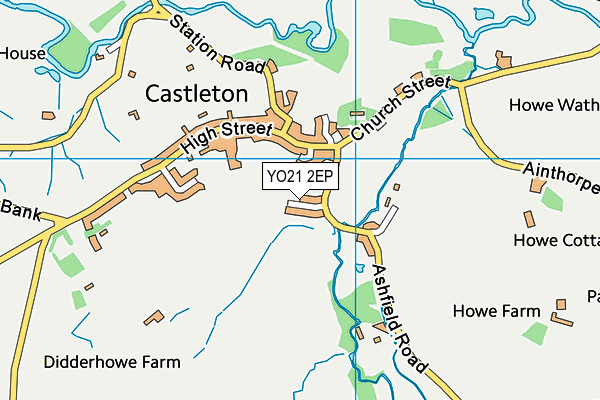 YO21 2EP map - OS VectorMap District (Ordnance Survey)