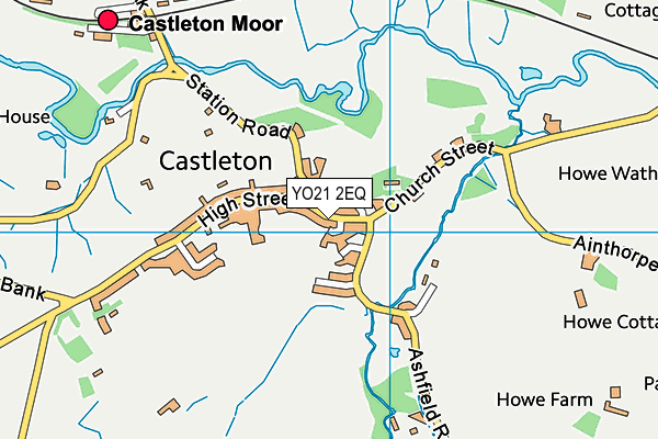 YO21 2EQ map - OS VectorMap District (Ordnance Survey)