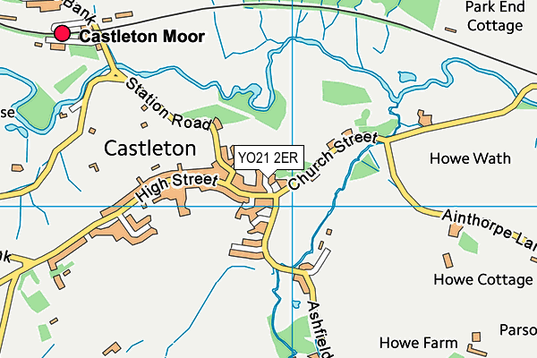 YO21 2ER map - OS VectorMap District (Ordnance Survey)