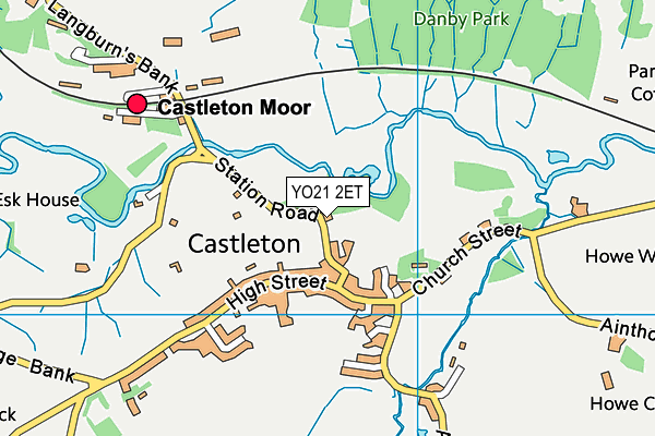 YO21 2ET map - OS VectorMap District (Ordnance Survey)