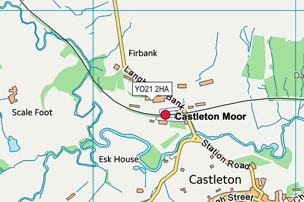 YO21 2HA map - OS VectorMap District (Ordnance Survey)