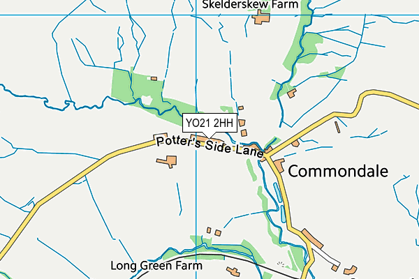 YO21 2HH map - OS VectorMap District (Ordnance Survey)