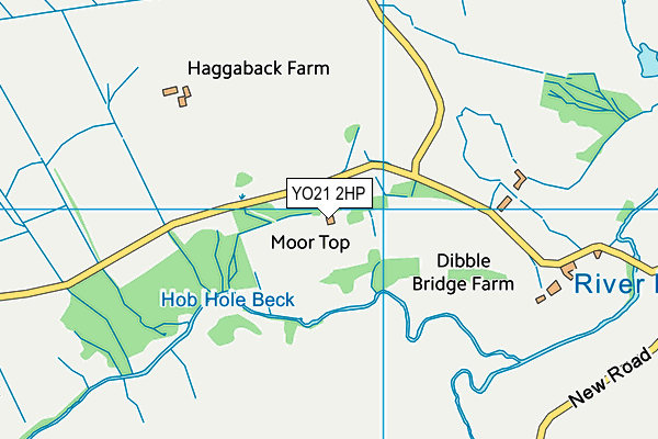 YO21 2HP map - OS VectorMap District (Ordnance Survey)