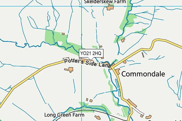 YO21 2HQ map - OS VectorMap District (Ordnance Survey)