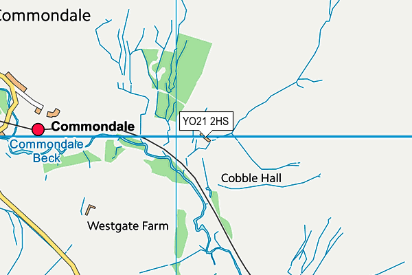 YO21 2HS map - OS VectorMap District (Ordnance Survey)