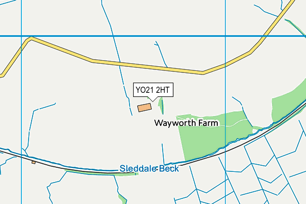 YO21 2HT map - OS VectorMap District (Ordnance Survey)