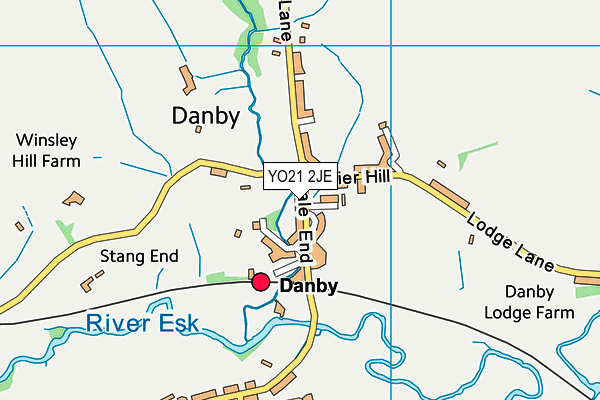 YO21 2JE map - OS VectorMap District (Ordnance Survey)