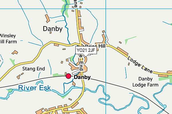 YO21 2JF map - OS VectorMap District (Ordnance Survey)