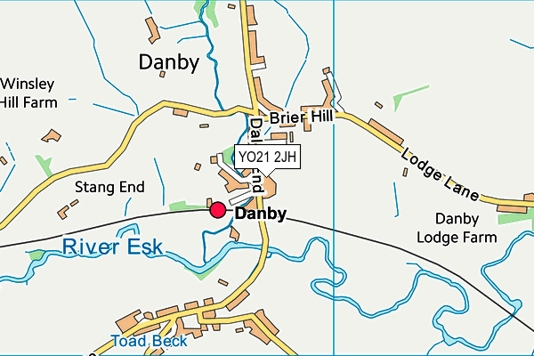 YO21 2JH map - OS VectorMap District (Ordnance Survey)