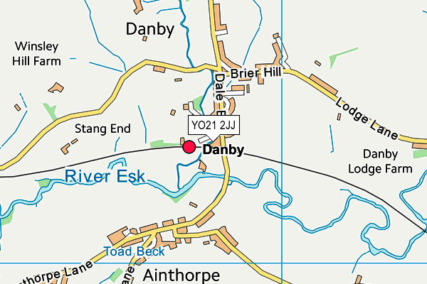 YO21 2JJ map - OS VectorMap District (Ordnance Survey)