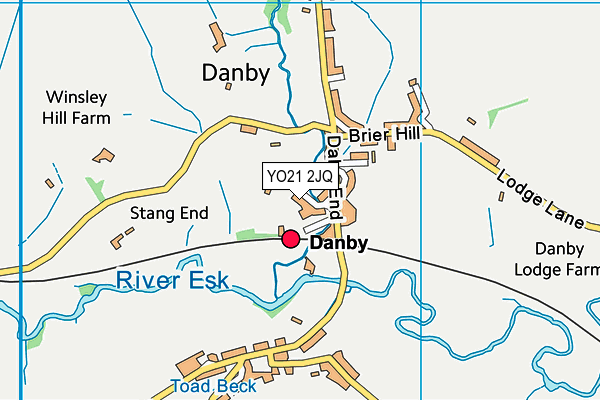 YO21 2JQ map - OS VectorMap District (Ordnance Survey)