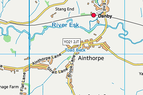 YO21 2JT map - OS VectorMap District (Ordnance Survey)