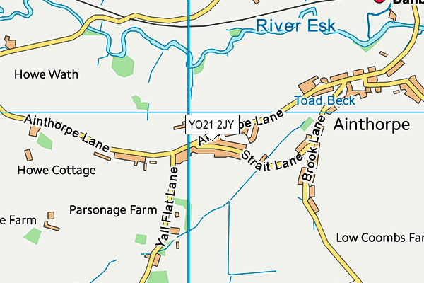 YO21 2JY map - OS VectorMap District (Ordnance Survey)