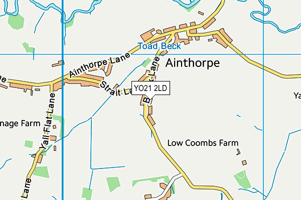 YO21 2LD map - OS VectorMap District (Ordnance Survey)