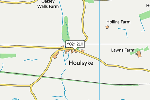 YO21 2LH map - OS VectorMap District (Ordnance Survey)