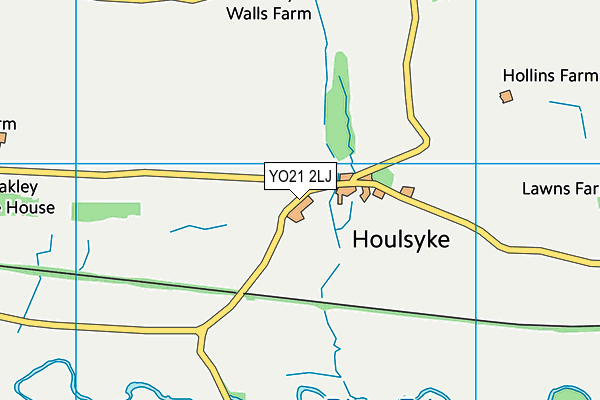 YO21 2LJ map - OS VectorMap District (Ordnance Survey)