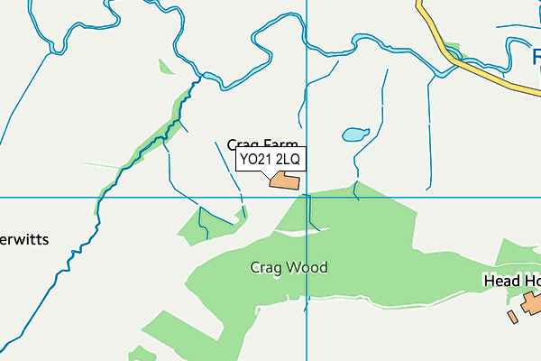 YO21 2LQ map - OS VectorMap District (Ordnance Survey)