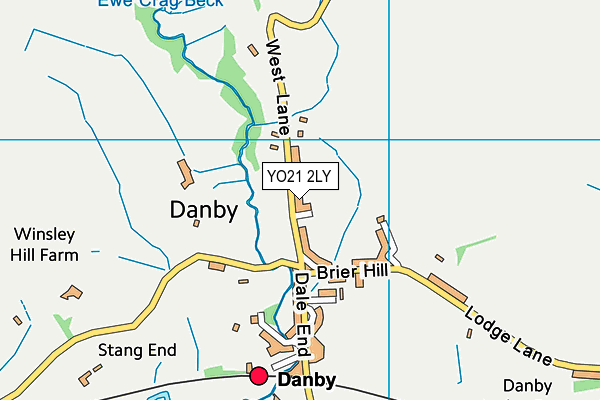 YO21 2LY map - OS VectorMap District (Ordnance Survey)