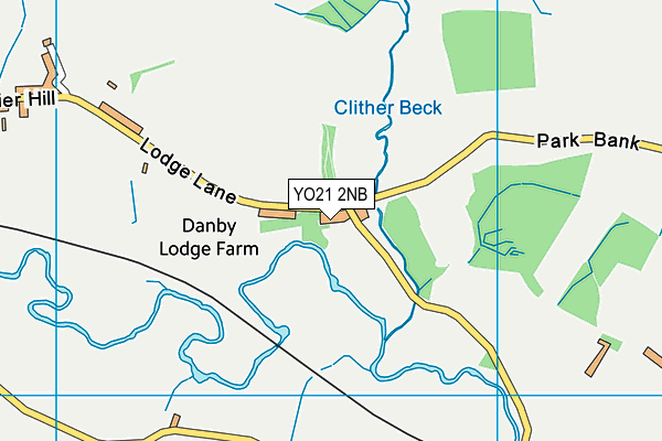 YO21 2NB map - OS VectorMap District (Ordnance Survey)