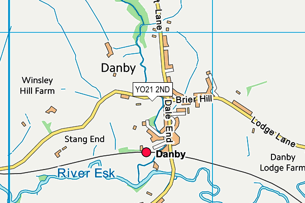 YO21 2ND map - OS VectorMap District (Ordnance Survey)