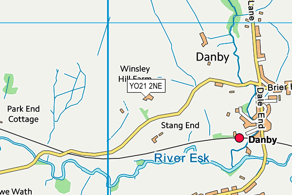 YO21 2NE map - OS VectorMap District (Ordnance Survey)