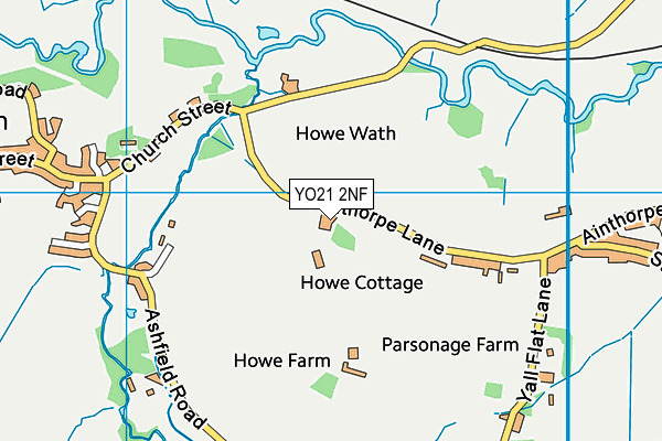 YO21 2NF map - OS VectorMap District (Ordnance Survey)