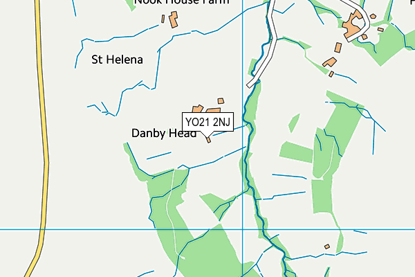 YO21 2NJ map - OS VectorMap District (Ordnance Survey)