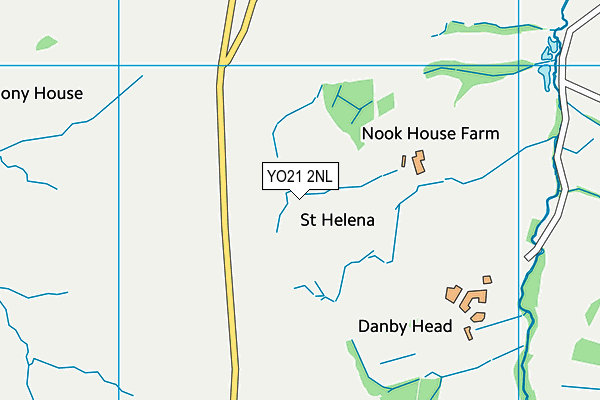 YO21 2NL map - OS VectorMap District (Ordnance Survey)