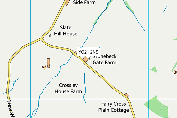 YO21 2NS map - OS VectorMap District (Ordnance Survey)