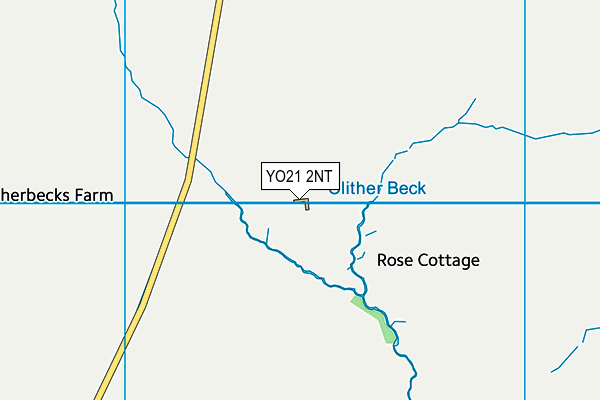 YO21 2NT map - OS VectorMap District (Ordnance Survey)