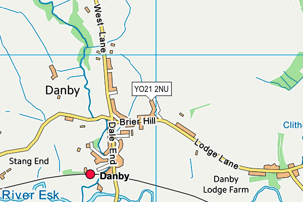 YO21 2NU map - OS VectorMap District (Ordnance Survey)