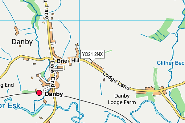 YO21 2NX map - OS VectorMap District (Ordnance Survey)