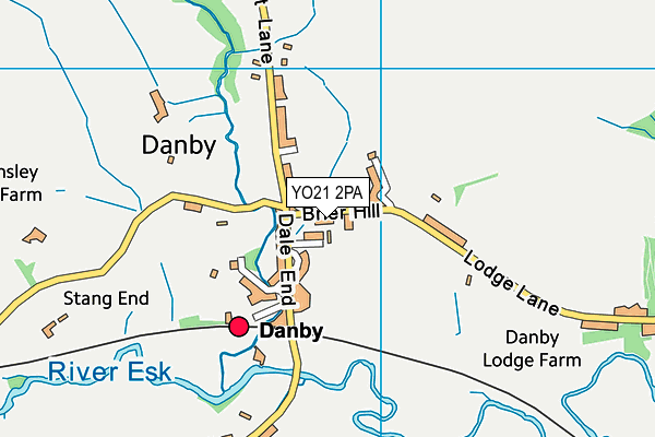 YO21 2PA map - OS VectorMap District (Ordnance Survey)