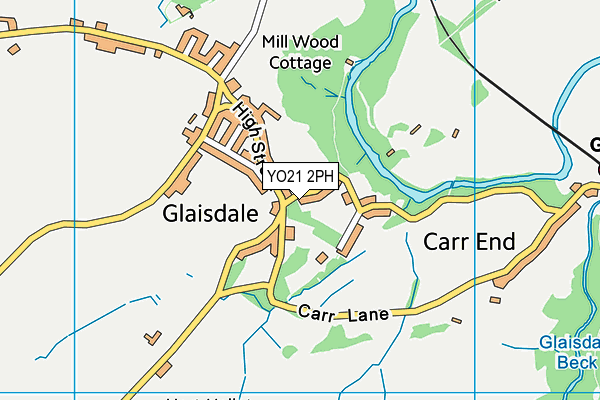 YO21 2PH map - OS VectorMap District (Ordnance Survey)