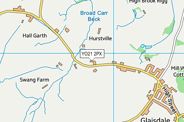 YO21 2PX map - OS VectorMap District (Ordnance Survey)