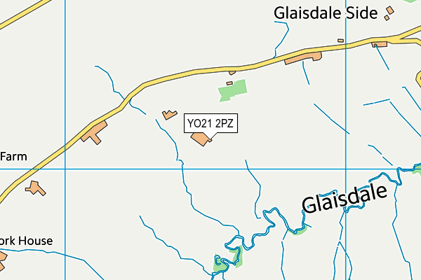 Glaisdale Primary School map (YO21 2PZ) - OS VectorMap District (Ordnance Survey)