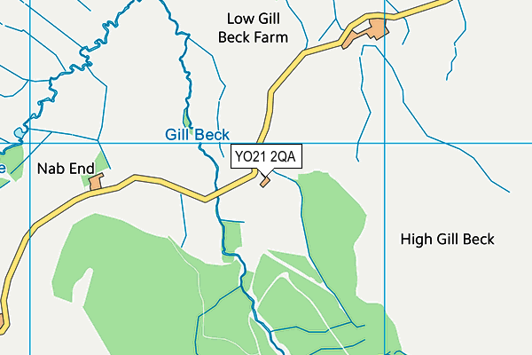 YO21 2QA map - OS VectorMap District (Ordnance Survey)