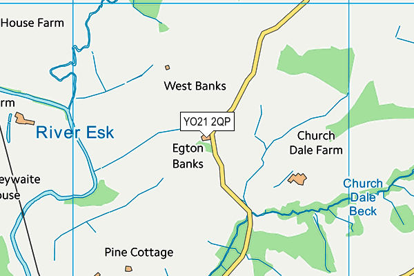 YO21 2QP map - OS VectorMap District (Ordnance Survey)