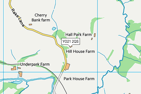 YO21 2QS map - OS VectorMap District (Ordnance Survey)