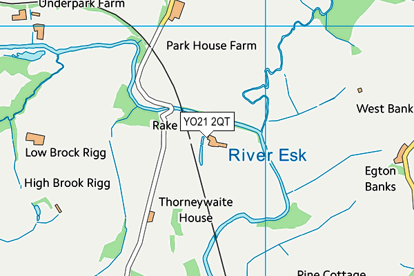 YO21 2QT map - OS VectorMap District (Ordnance Survey)