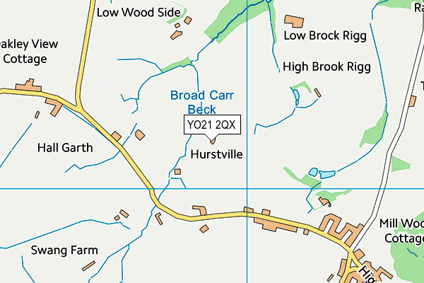 YO21 2QX map - OS VectorMap District (Ordnance Survey)