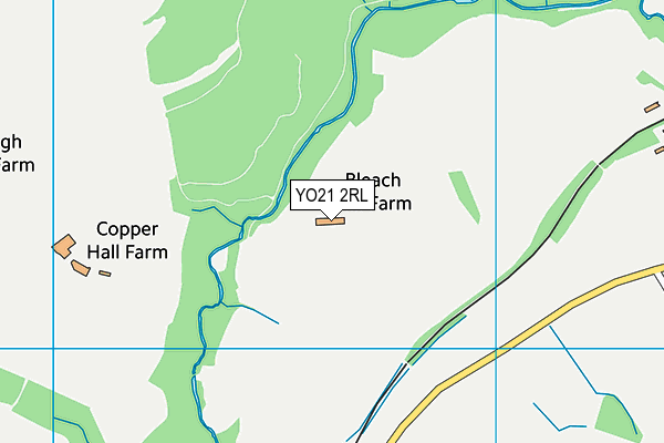 YO21 2RL map - OS VectorMap District (Ordnance Survey)