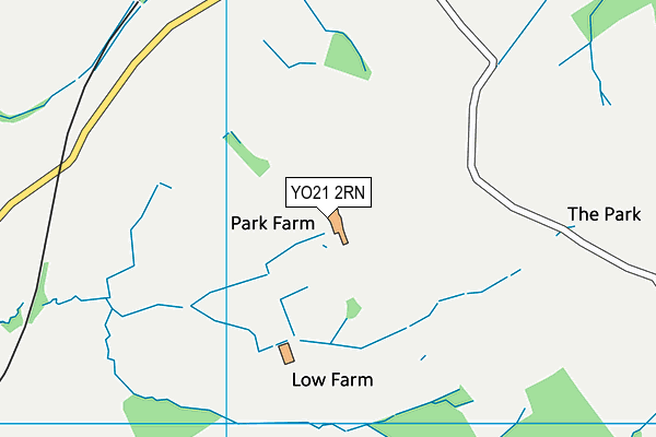 YO21 2RN map - OS VectorMap District (Ordnance Survey)