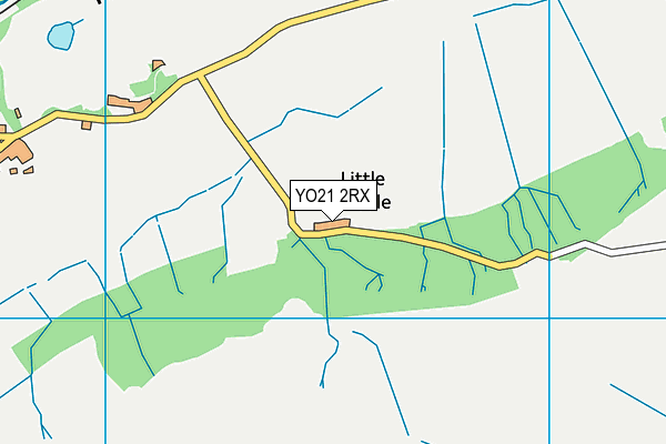 YO21 2RX map - OS VectorMap District (Ordnance Survey)