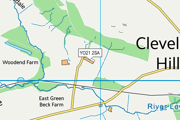 YO21 2SA map - OS VectorMap District (Ordnance Survey)