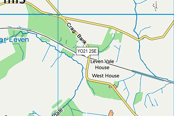 YO21 2SE map - OS VectorMap District (Ordnance Survey)