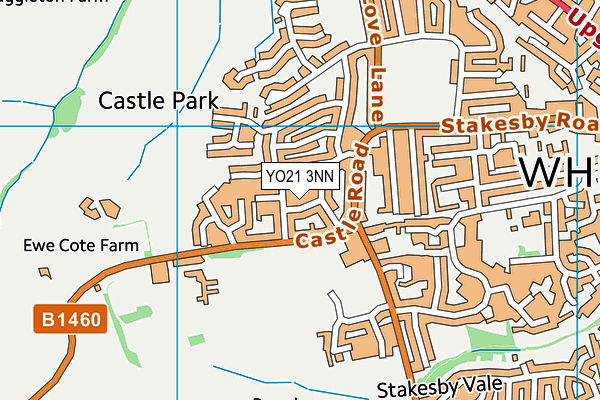 YO21 3NN map - OS VectorMap District (Ordnance Survey)