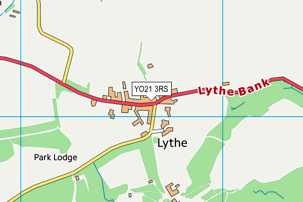 YO21 3RS map - OS VectorMap District (Ordnance Survey)